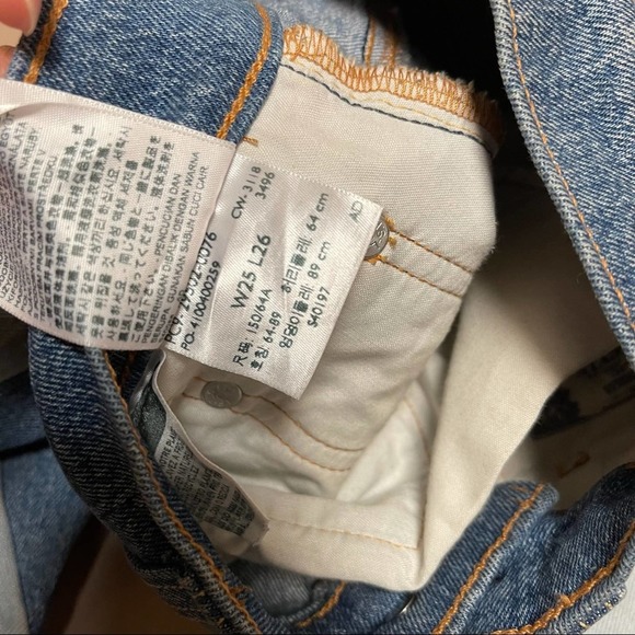 Levi’s 501 Patches Button fly slim straight Jeans - Picture 4 of 12